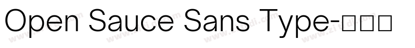 Open Sauce Sans Type字体转换